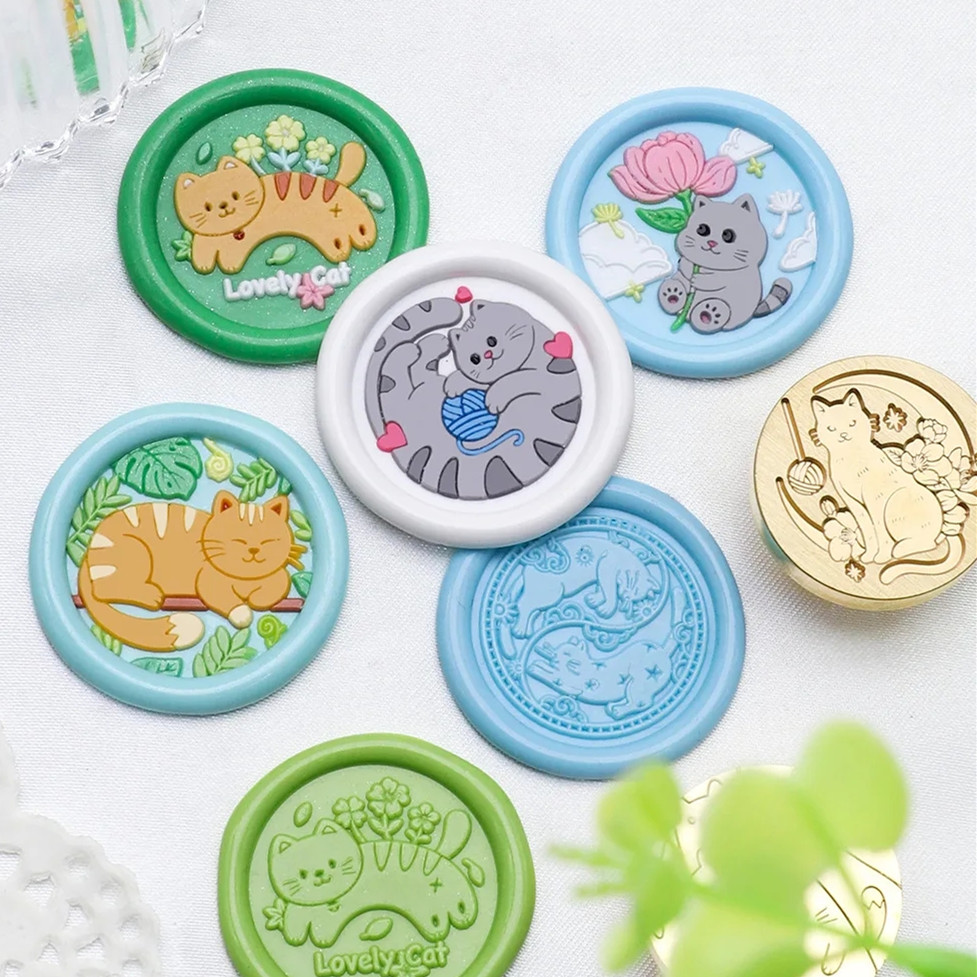 Wax Seal Stamp Set - Cat Series 25mm Chapter Wax Seal