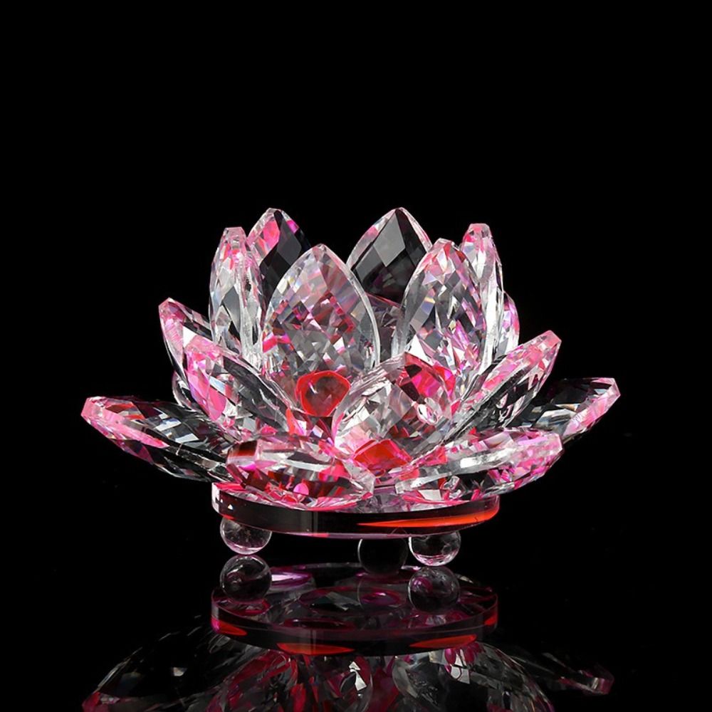 60-140mm Crystal Lotus Flower  - đánh giá và giá Paper Weight Crystal