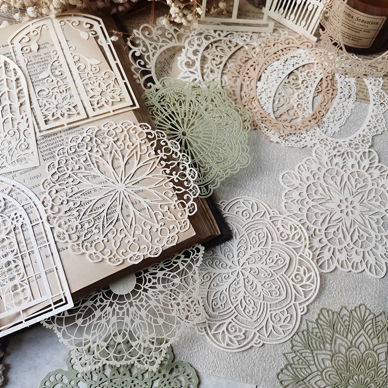10 pcs Vintage Lace Hollow Mat - đánh giá và giá Ink Blotter Paper
