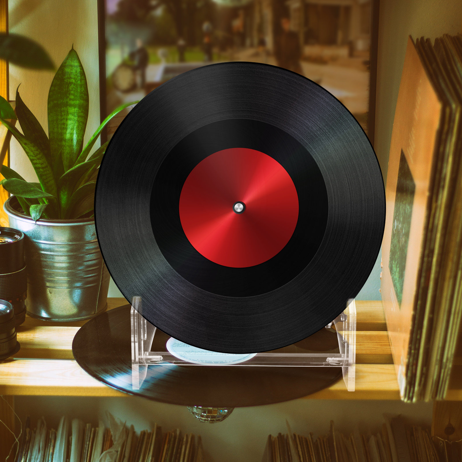 Tiered Acrylic Record Display  - đánh giá và giá Magazine Holder Rack