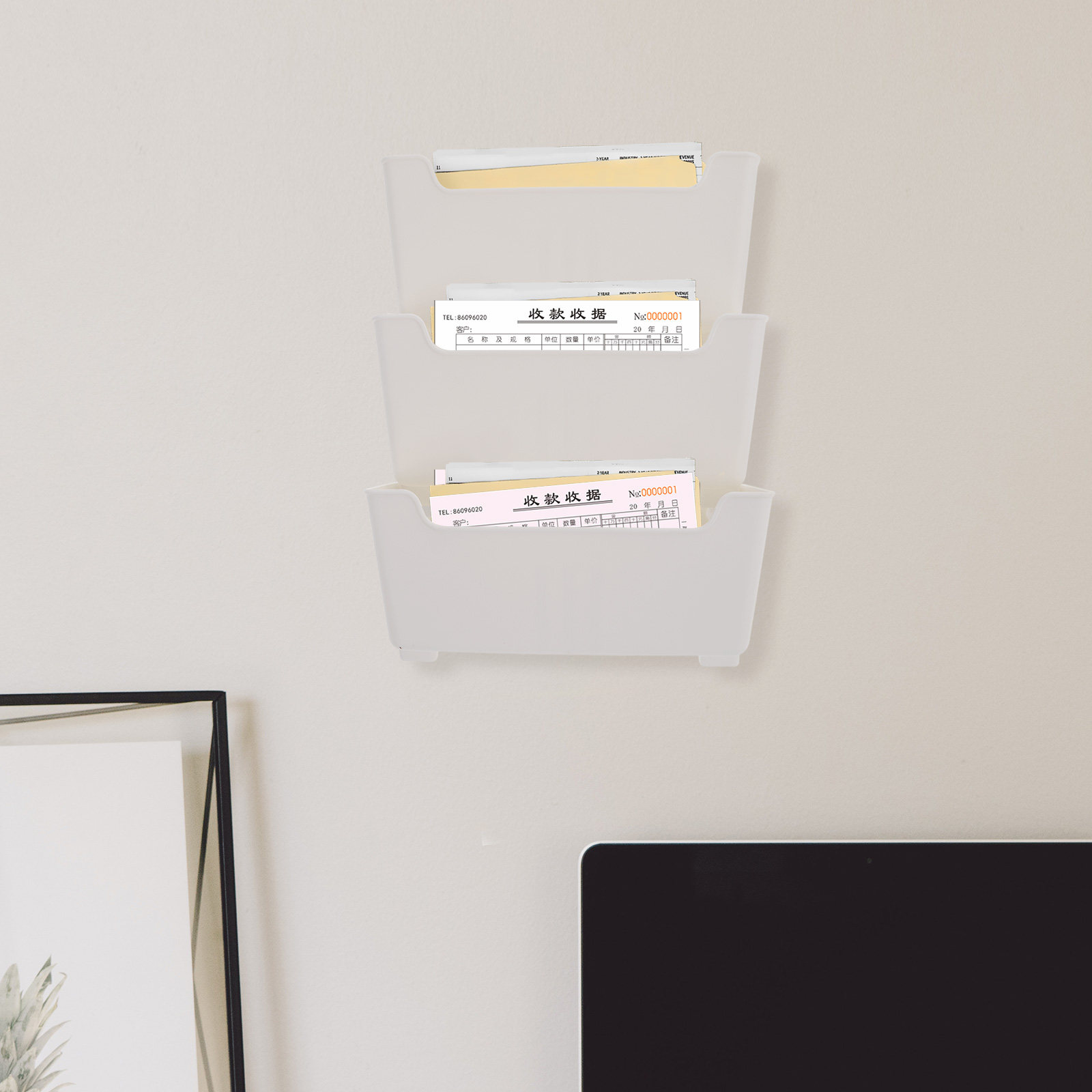 1Set Clear Wall File Organizer - đánh giá và giá Magazine Holder Rack