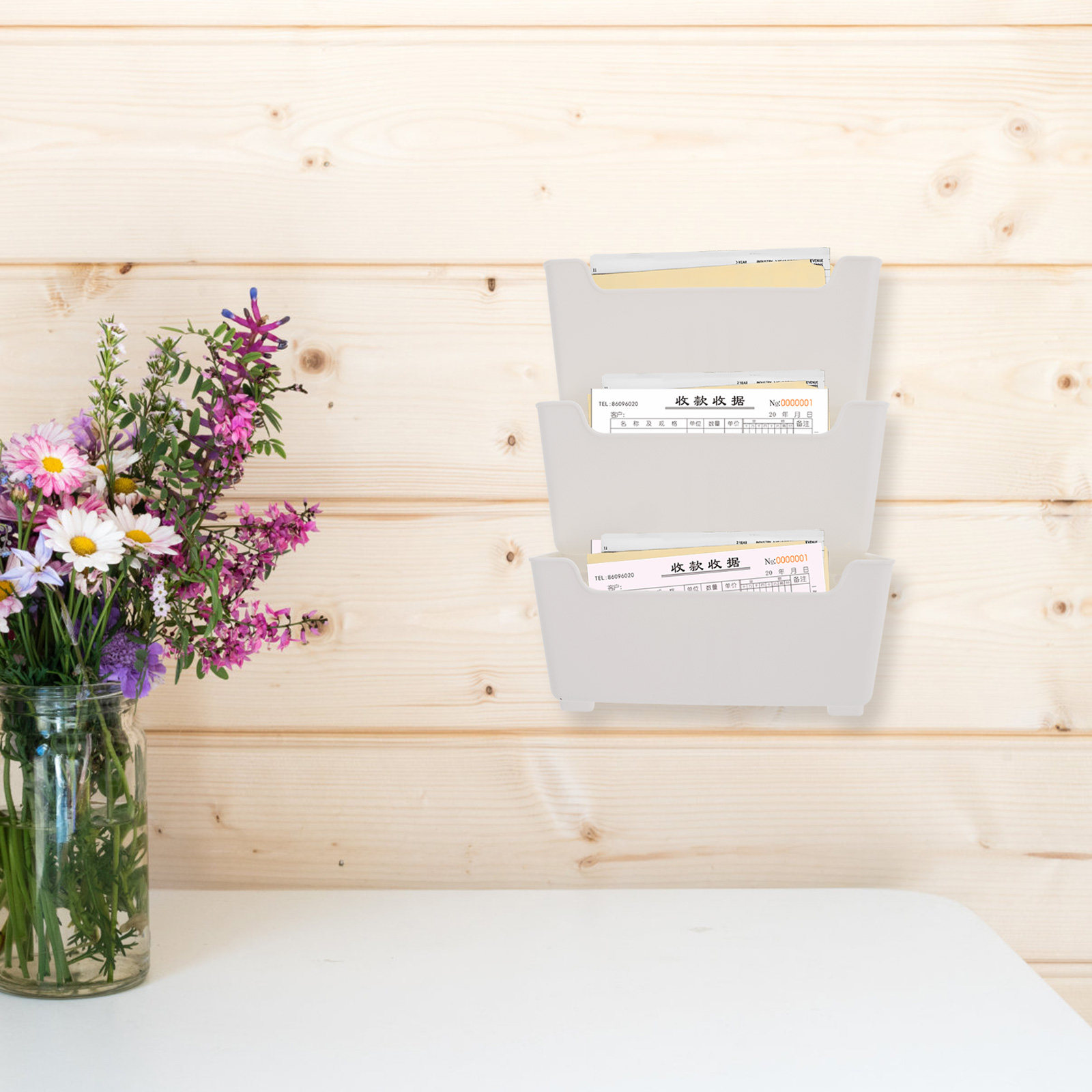 1Set Clear Wall File Organizer - đánh giá và giá Magazine Holder Rack